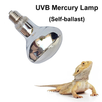 Lampe à vapeur de mercure autonome tout-en-un pour reptiles, UVA UVB, chauffante et chauffe-plage, favorise la production de vitamine D3 et de calcium chez les reptiles