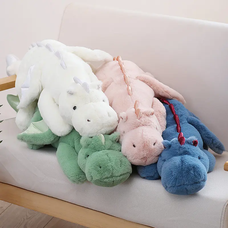 Cartoon Creative Dinosaur Little Flying Dragon Doll Plush Toys Cute Dino Cuddly Gift for Boys Girls Toddlers Sleeping Pillow