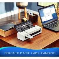 Scanner de documents sans fil Brother ADS-1250W, 25 ppm, recto-verso, couleur 48 bits, ADF, compact, portable, pour la maison et le bureau