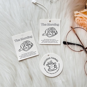 Mới Đến Hình Dạng Tùy Chỉnh Phong Cách Khác Nhau Treo Thẻ Logo In Ấn Tự Dính Có Thể Tái Chế Các Tông Thương Hiệu Thẻ Cho Quần Áo - Product Image 4