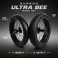 Pneus de course sur route de qualité professionnelle pour Surron Ultra Bee, jeu de pneus de 17 pouces, roues antidérapantes pour performances urbaines