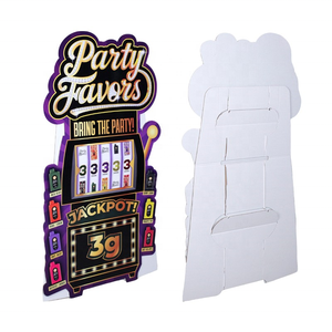 Özel Tasarım 3D Slot Makinesi Şeklinde Çevre Dostu Katlanabilir Oluklu Mukavva Sergi Standı <span class=keywords><strong>Jackpot</strong></span> Oyunu Tabela Tutucu Perakende Promosyonu - Product Image 5