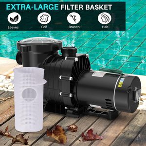 2 HPセルフプライミングプールポンプグラウンド/イングラウンド6900GPHデュアル電圧強力ツールスイミングプール用31,000ガロン - Product Image 5