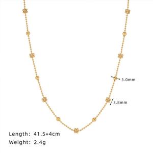 Collares de Joyería Fina Elegantes y de Lujo Chapados en Oro PVD de 18K, Resistentes a la Decoloración, Collares de Cadena de Acero Inoxidable para Mujer - Product Image 3