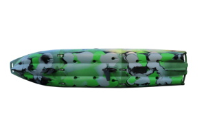 Kayak modulaire en HDPE de 14 pieds, 3 sections, avec moteur, pour 2 personnes, canoë en plastique pour la pêche en lac et en mer - Product Image 5