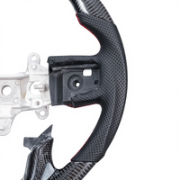 Volant de direction Racing en fibre de carbone noire à 3 branches, modification et amélioration pour camionnettes Dodge Ram 4500/5500 modèles 2018-2022