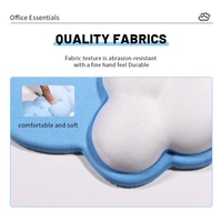 Ensemble de tapis de souris en mousse à mémoire de forme Cloud avec repose-poignet et support de bureau pour usage professionnel - En stock