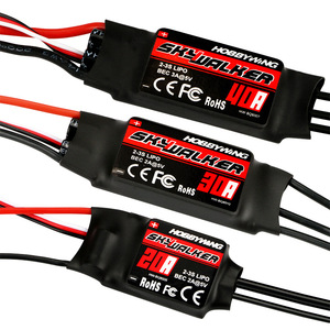 ESC sin Escobillas Hobbywing Skywalker para Aviones de Radiocontrol de Ala Fija, 12AE/20A/30A/40A/50A/60A/80A, 2.4g 1080p, Metálico - Product Image 2