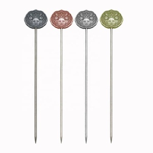 Palillos Decorativos Reutilizables de Acero Inoxidable 304 para Frutas, Palillos para Cócteles Bloody Mary, Brochetas para Martini - Product Image 2