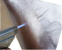 Tissu en fibre de verre laminé avec feuille d'aluminium, écologique et moderne, ignifuge, isolant thermique, en fibre de verre E, sans alcali, personnalisable