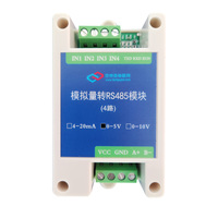 Conversión RS485 a 4-20mA 0-5V 0-10V Módulo de transformación 2 4 canales Modbus RTU RS485 a módulos convertidores industriales analógicos