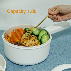 <span class=keywords><strong>Olla</strong></span> caliente antiadherente eléctrica multifunción portátil, <span class=keywords><strong>olla</strong></span> eléctrica multicocina con ajuste de doble potencia - Product Image 4