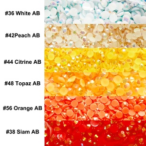 Yantuo Factory Wholesale Bulk Jelly AB Color Rhinestone SS20 Flat Back Non Hotfix Resin Rhinestone,3mm 5mm 6mmUsado para Nail <span class=keywords><strong>Ar</strong></span> - Product Image 3