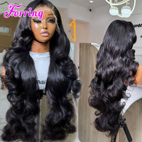 Wig Rambut Asli Vietnam 100% Raw Bone Straight Tanpa Lem, Wig Lace Front 13x6 5x5 Murah, Wig Closure Hd Lace Frontal