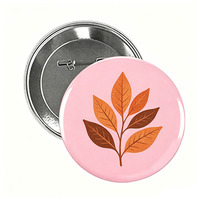 Badge promotionnel personnalisé en métal vierge avec design de dessin animé, en fer blanc, pour la vente en gros