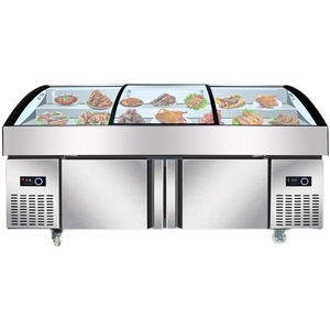 Congelatore Commerciale a 4 Porte Senza Sbrinamento per Esposizione <span class=keywords><strong>di</strong></span> <span class=keywords><strong>Frutti</strong></span> <span class=keywords><strong>di</strong></span> <span class=keywords><strong>Mare</strong></span>, Alimenti Refrigerati, Frutta e Pesce - Product Image 5