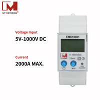 Compteur d'énergie DC IVY RS485 pour la mesure des stations de recharge de véhicules électriques et les compteurs solaires sur rail DIN OEM