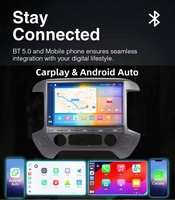 Lecteur multimédia de voiture de navigation GPS Android de 13.3 pouces pour Chevrolet Silverado GMC Sierra 2014-2018 Unité principale de radio audio stéréo