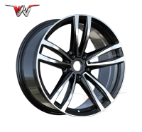 Nuevas llantas de aleación forjadas/conformadas por flujo de 19 pulgadas 5x112 para Serie 7/E46/E90/E92 8.5/9.5J escalonadas 25mm Gunmetal/Negro Wire Wheels