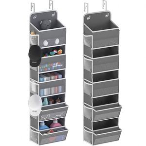 Hot Selling Storage Bag Non-woven Fabric <b>Large</b> Capacity Hanging Organizer Storage Bag With Mesh Pocket - Product Image 2