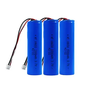 Custom 18650 3.7v Lithium Ion Battery 1500mah 2200mah 3200mah Li Ion Battery Pack With 10K NTC