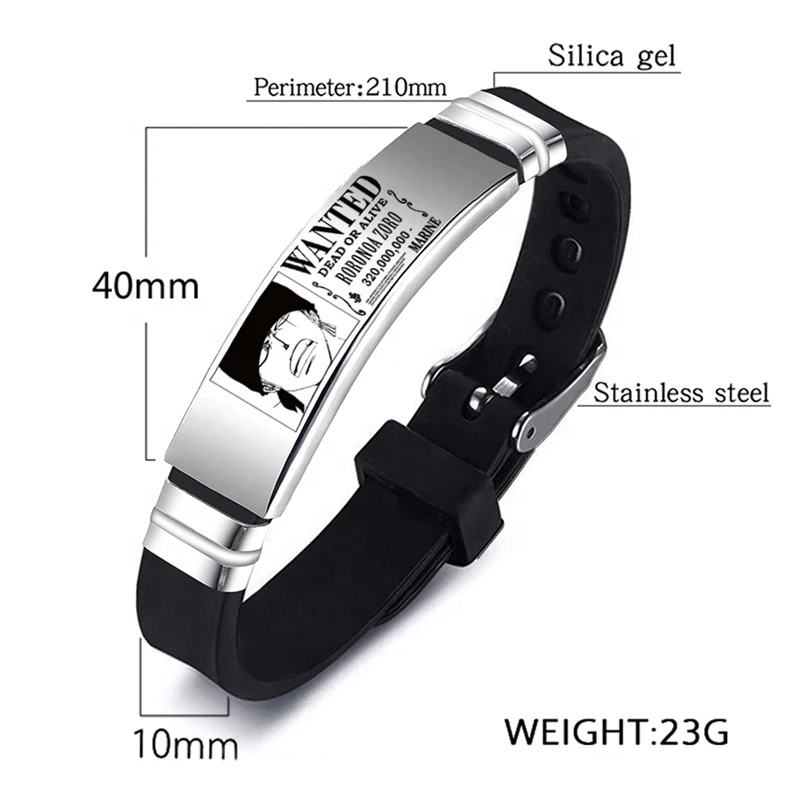 Set Cosplay One Piece Rufy - 23 Pezzi Con Collana, Braccialetto, Portachiavi E Adesivi In Vinile - Foto 6