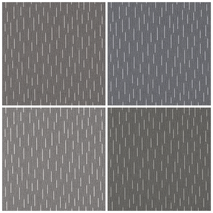 Dalles de <span class=keywords><strong>moquette</strong></span> grises 50x50cm en nylon à boucles, modulaires carrées pour projets commerciaux et bureaux, OEM - Product Image 2