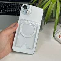 Étui de téléphone portable avec poche arrière, porte-cartes magnétique antidérapant, portefeuille PC étanche et antichoc pour 15 16 17 Femmes Hommes