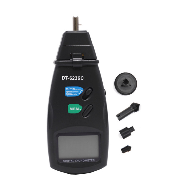 DT-6236C 2.5 ~ 99,999 RPM Measuring Range Photoelectric Meter Tacho Tester Digital Tachometer Tachotester