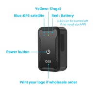 Nuevo Mini Rastreador GPS G68 4G, el Más Pequeño, para Automóviles y Vehículos, GPS+AGPS+Wifi+LBS, Monitoreo de Actividad, Dispositivo de Rastreo Múltiple