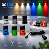 Mini spot LED DC12V 0,7W encastré pour vitrine à bijoux, étagère de présentation avec connecteur Dupont