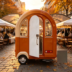 Remorque alimentaire mobile en acier inoxydable sur mesure, équipée d'un système d'eau, pour la vente de snacks en festival, foire ou sur la route - Product Image 1
