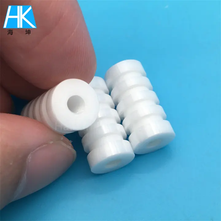 High Strength Insulating Zirconium Oxide Plug Parts Ceramic Thread Guide Rollers