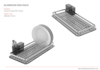 Organisateur de cuisine chaude étendoir à vaisselle en aluminium et égouttoir à eau pour assiettes tasses bols serviettes rangement d'ustensiles