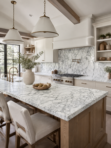 Mármol Natural Blanco Arabescato Union Stone, Losa Grande Pulida, Superficie Moderna Impermeable para Encimeras de Cocina, 1 Año de Garantía para Hoteles - Product Image 2