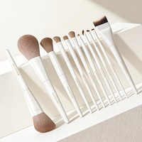 Ensemble de pinceaux de maquillage professionnels Rownyeon OEM de haute qualité avec poils synthétiques