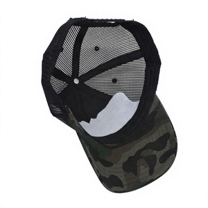 Casquette de camionneur camouflage 6 panneaux en maille respirante à visière plate pour hommes, femmes, unisexe, décontractée, pour la chasse en plein air - Product Image 2