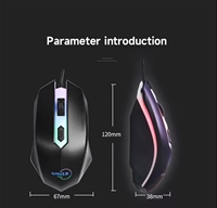 Souris de jeu USB filaire et sans fil Style ergonomique pour application PC Certifié ROHS compatible OEM et ODM