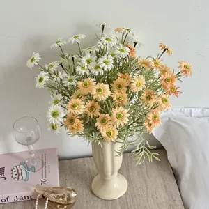 Ins-Style High-End <strong>Silk</strong> Artificial Daisy <strong>Flowers</strong> with Natural Real Touch for Home Living Room Decoration and Photo Props - Product Image 3