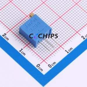 Resistencia Ajustable/Potenciómetro 3296W-1-103, Componente de Orificio Pasante (THT)-3P, 9.5x4.9mm, Resistencia de 10kOhm, 10%, 500mW, 250ppm ℃ - Product Image 1