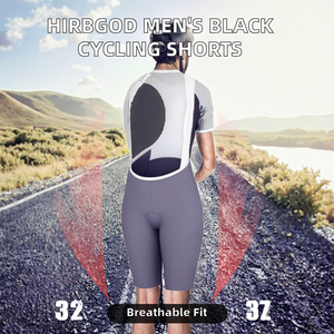 Cuissard de cyclisme unisexe violet ajusté, respirant, anti-humidité, en Spandex et Nylon, avec technologie de détection par l'aiguille, longueur courte - Product Image 2