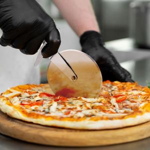 Wholesales Custom Stainless Steel Knife Cookie <b>Cutter</b> Oak Handle <b>Cake</b> Wheel Nougat Pizza Tools - Product Image 4