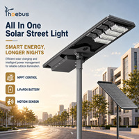 Lampadaire solaire tout-en-un intelligent à LED étanche IP66 30W DC pour la construction de routes rurales en montagne