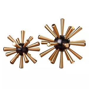 Sphères dorées d'<span class=keywords><strong>art</strong></span> de luxe, accessoires pour la maison, ornements d'<span class=keywords><strong>art</strong></span> créatifs en métal, décoration d'<span class=keywords><strong>art</strong></span> pour table - Product Image 2
