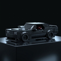 Meilleures ventes : Nouveaux ensembles de blocs de construction MOC en ABS et PVC noir, modèle de voiture de sport, avec instructions en papier pour garçons