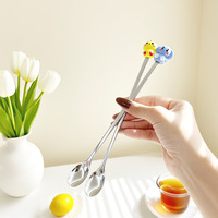 Lot de cuillères modernes en acier inoxydable, motif marbre créatif, finition miroir, pour usage domestique - Cuillères à dessert, à soupe et à riz, coffret cadeau