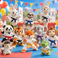 Offre Spéciale : Peluches Personnalisées Mascotte Karaté, Animaux en Peluche Écologiques pour Tournois, Fabrication OEM, Faible MOQ