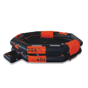 Balsa Salvavidas Inflable de Goma Reversible para 65-100 Personas, Color Naranja, SOLAS - Product Image 2