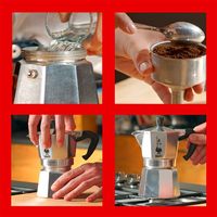 Cafetière à expresso Bialetti Moka Express 12 tasses, en aluminium, pour cuisinière, traditionnelle italienne, depuis 1933, fabriquée en Italie