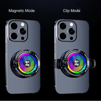 Radiateur de téléphone portable à semi-conducteurs avec éclairage RGB, affichage numérique, refroidissement pour gaming, en alliage d'aluminium, à clipser magnétique